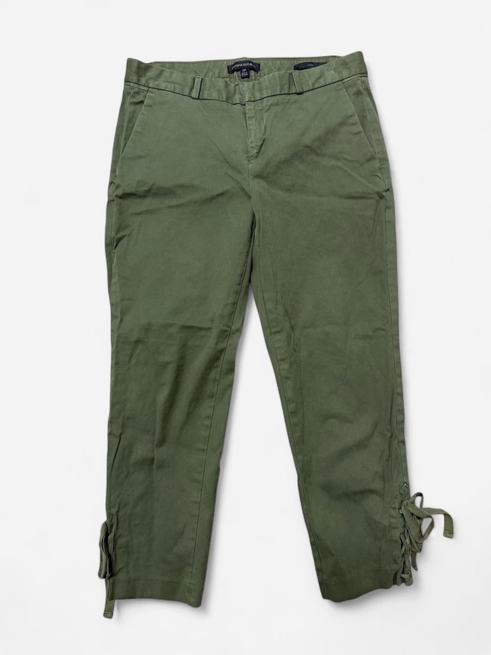 Banana Republic Olive Green Chino Pants with Side Ties
